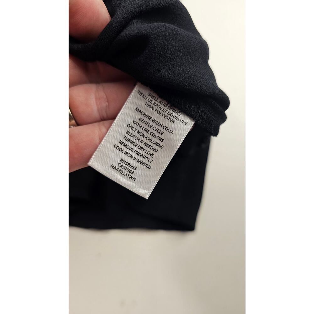 Halogen 1X black minimalist cinch waist shift dress basic summer casual career - Picture 6 of 9